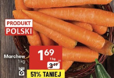 Marchew 1 kg promocja w Delikatesy Centrum