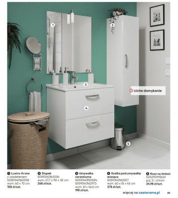 Umywalka ceramiczna Aruna promocja w Castorama