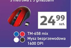 Mysz bezprzeowodowa tm-658 czerwona Vakoss promocja