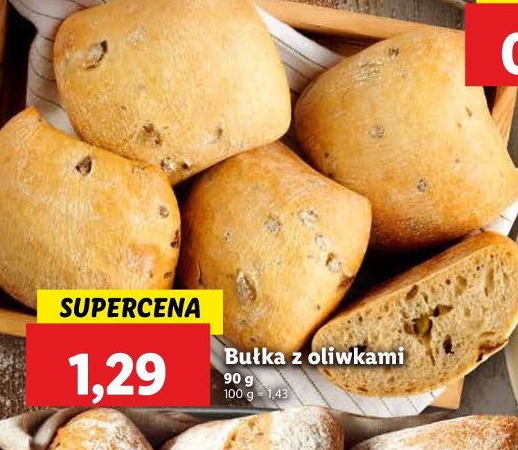 Bułka z oliwkami promocja