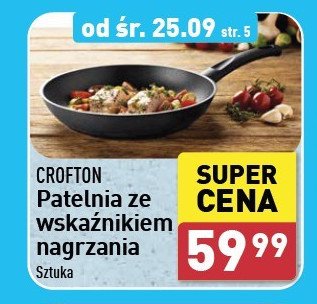 Patelnia ze wskaźnikiem nagrzania 28 cm Crofton promocja