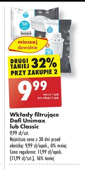 Wkład filtrujący classic Dafi promocja