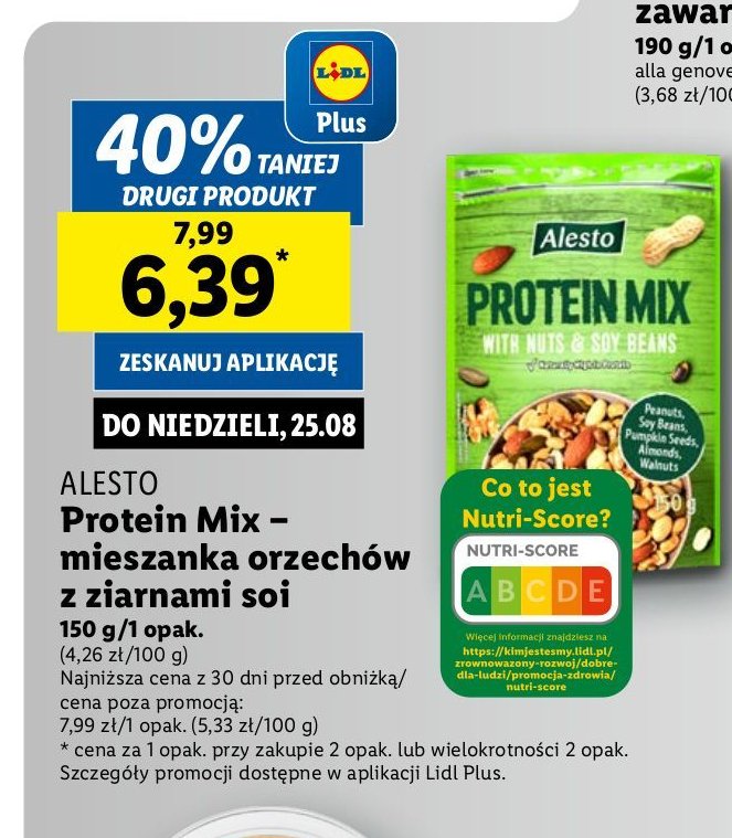 Mieszanka orzechów z ziarnami soi Alesto promocja