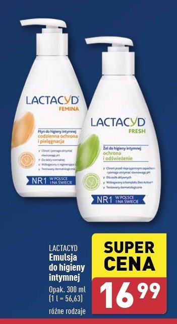 Żel do higieny intymnej Lactacyd fresh promocja