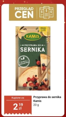 Przyprawa do sernika  promocja w Dino