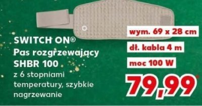 Pas rozgrzewający SHBR 100 promocja w Kaufland