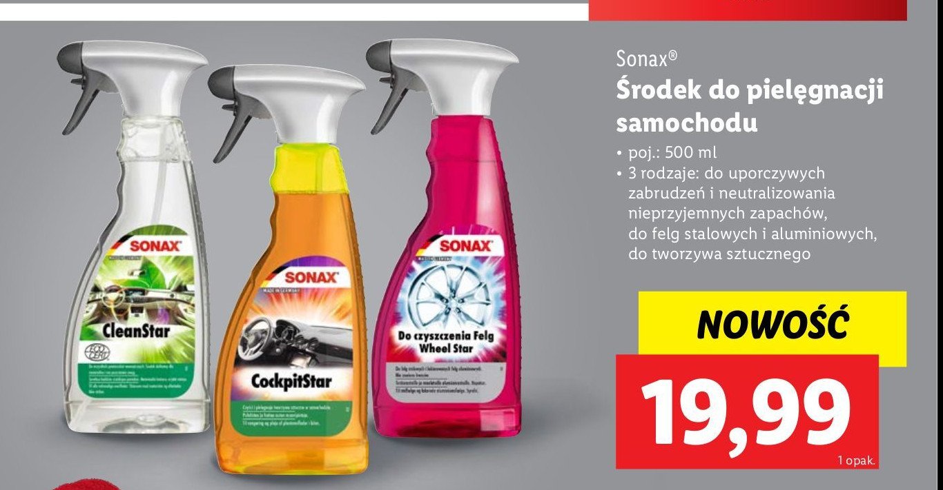 Spray clean star Sonax promocja