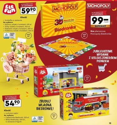 Klocki EleFun ruchome części promocja w Biedronka