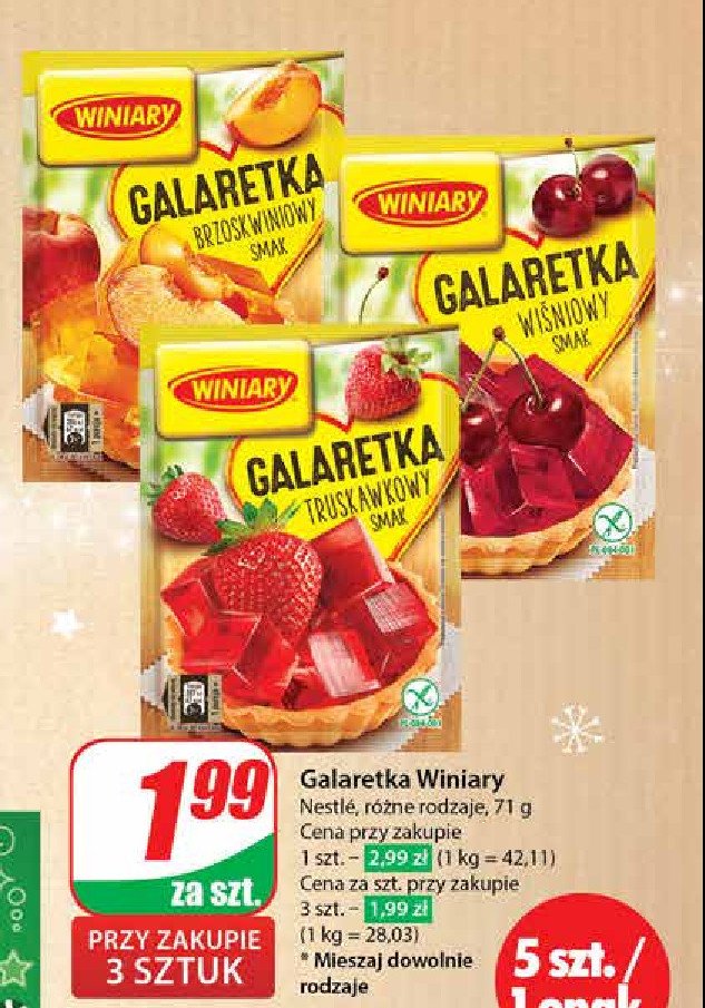 Galaretka wiśniowa Winiary galaretka promocja