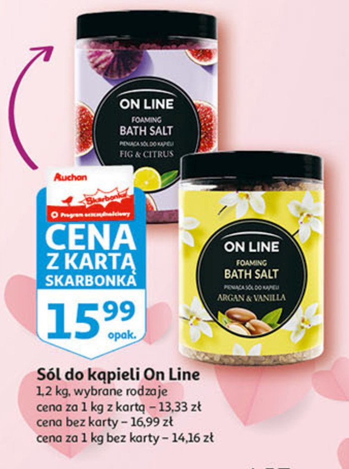 Sól pieniąca do kąpieli argan & vanilla On line promocja