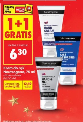 Krem do rąk Neutrogena 75ml, różne rodzaje promocja w Biedronka