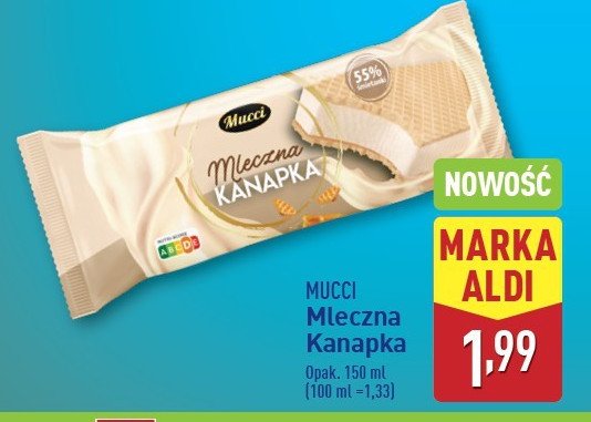 Mleczna kanapka Mucci promocja