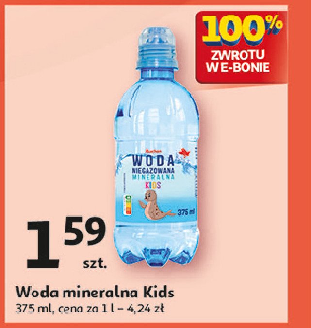 Woda niegazowana Auchan różnorodne (logo czerwone) promocja