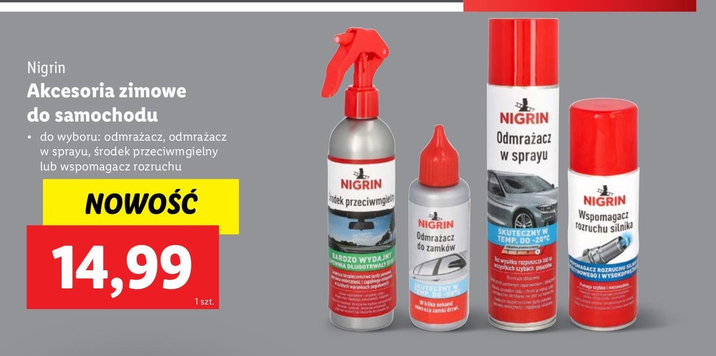 Spray ułatwiający rozruch Nigrin promocja