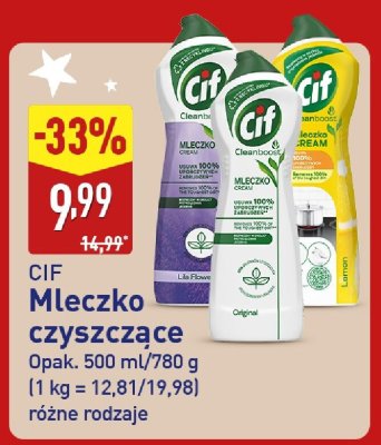 Mleczko czyszczące różne rodzaje promocja w Aldi