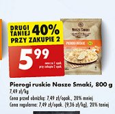 Pierogi ruskie Nasze smaki promocja