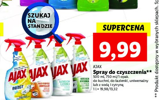 Spray do czyszczenia Ajax multipurpose Ajax . promocje