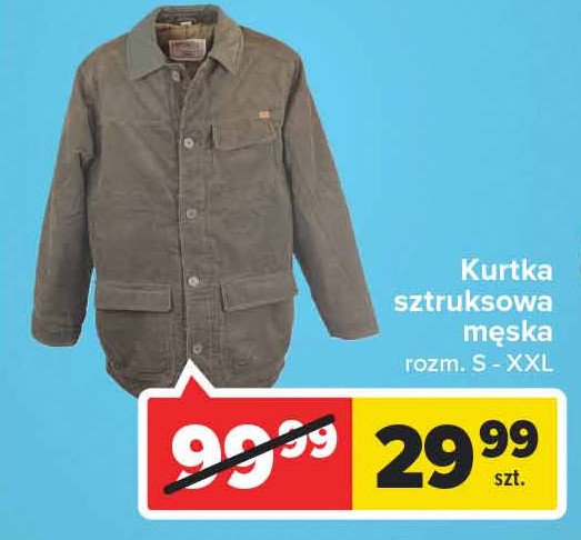 Kurtka męska sztruks na futerku rozm. s-xxl promocja