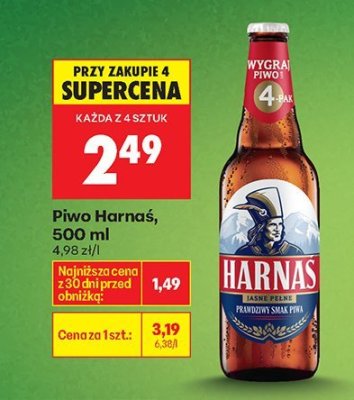 Piwo Harnaś 500 ml promocja w Biedronka