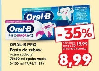 Pasta do zębów 6-12 lat Oral-b junior promocja