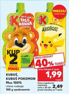 Mus 100% różne rodzaje promocja w Kaufland