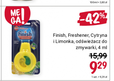 Odświeżacz do zmywarki powiew świeżosci Finish do czyszczenia zmywarek promocja