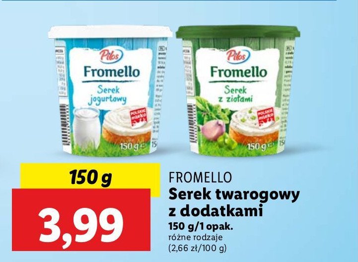 Serek z ziołami Pilos fromello promocja