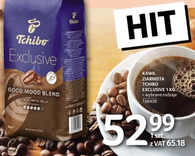 Kawa ziarnista TCHIBO EXCLUSIVE 1 KG promocja w Selgros