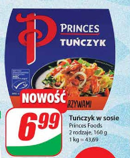 Tu艅czyk w kawa艂kach z warzywami w sosie pomidorowym Princes promocja