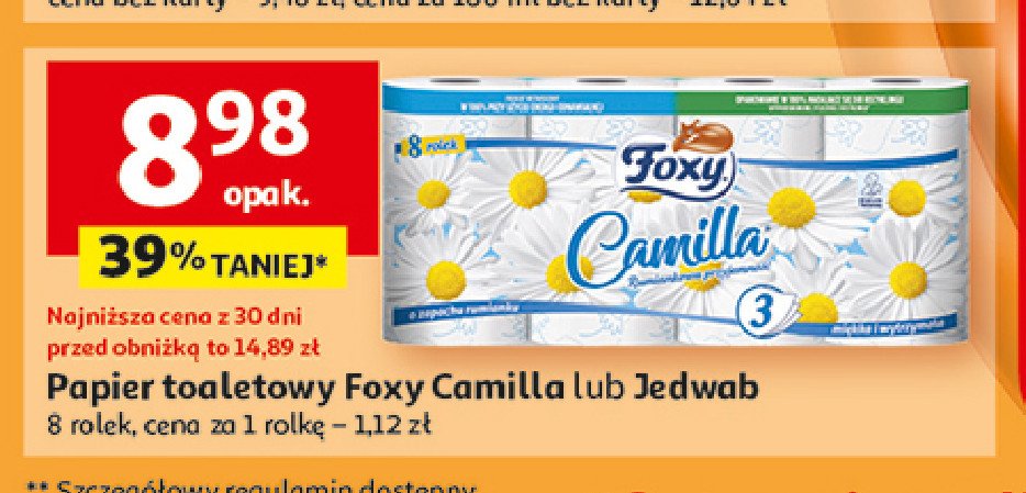 Papier toaletowy Foxy jedwab promocja