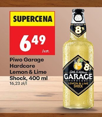 Piwo Garge Hardcore Lemon & Lime Shock 400 ml promocja w Biedronka