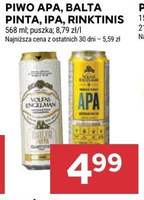 Piwo Balta Pinta promocja w Stokrotka