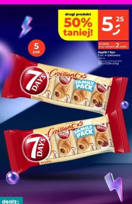 Rogaliki 7 Days Croissant Family Pack promocja w Dealz
