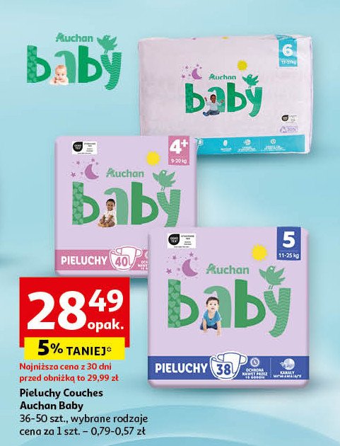 Pieluszki 6 Auchan baby promocja