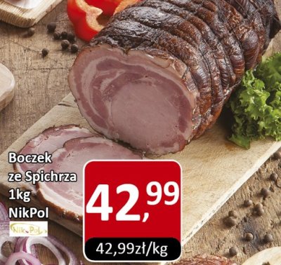 Boczek ze Spichrza 1kg NikPol promocja w Market Point