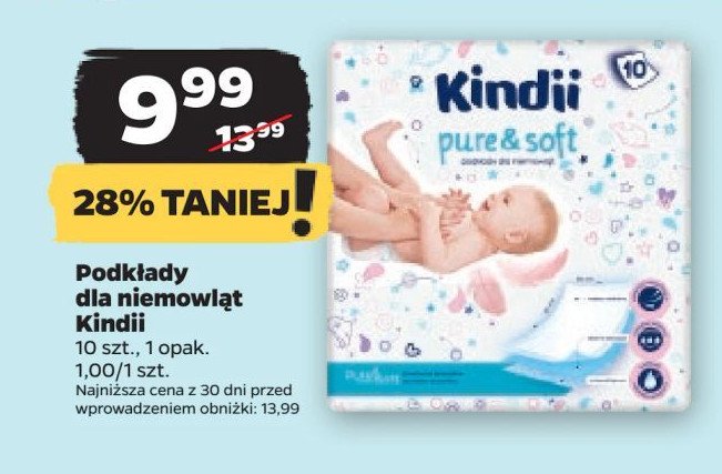 Podk艂ady higieniczne 60 x 60 cm Cleanic kindii pure&soft promocja