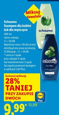 Szampon do włosów dla kobiet lub mężczyzn promocja w Lidl