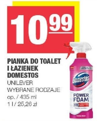 Pianka do toalet i łazienek Domestos Unilever promocja w SPAR