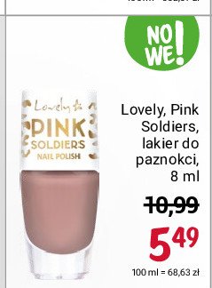 Lakier do paznokci nr 1 Lovely pink soldiers promocje