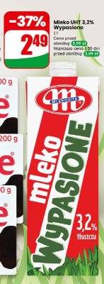 Mleko UHT Wypasione 3,2%  promocja w Dino