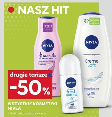 Wszystkie kosmetyki drugi -50% NIVEA promocja w Stokrotka