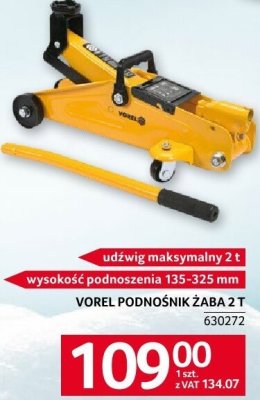 Podnośnik Acha 2T wysokość podnoszenia 135-325 mm Vorel promocja w Selgros