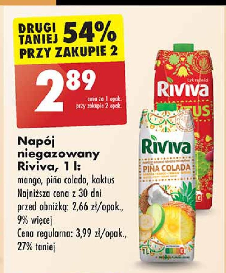 Napój kaktus Riviva promocja