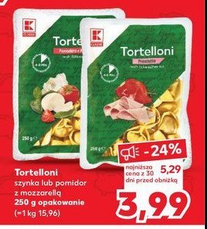 Tortelloni z szynką K-classic favourites promocja w Kaufland