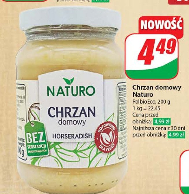 Chrzan domowy Naturo promocja