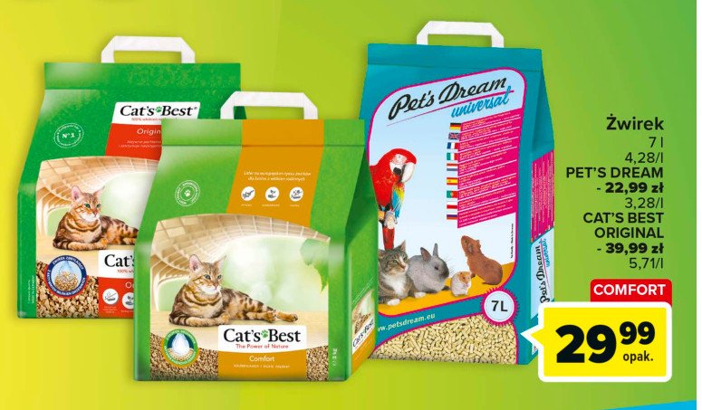 Żwirek dla kota dream Cat's best promocja
