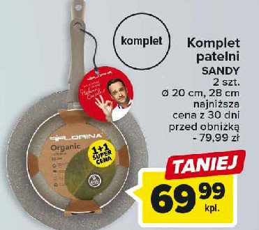 Patelnia organic 24 + 28 cm Florina (florentyna) promocja