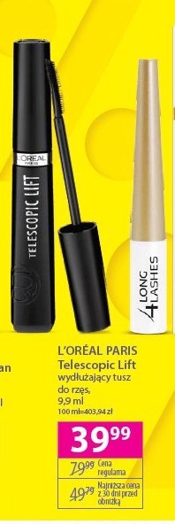 Tusz do rzęs L'oreal telescopic lift promocja