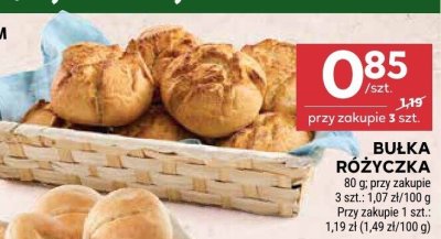 Bułka różyczka promocja w Stokrotka