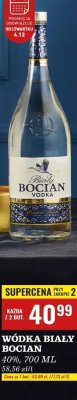 Wódka Biały Bocian 40%, 700 ml promocja w Biedronka